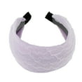 thumbnail image 5 of Unique Bargains 1 Pc Headband Chiffon Wide Hair Accessories Purple, 5 of 5