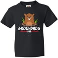 thumbnail image 3 of Inktastic Groundhog Day with Cute Groundhog Illustration Youth T-Shirt, 3 of 5