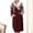 Red, variant on Bath Robes Women Flannel Robes Casual Long Sleeves Robes Winter Woman Bathrobe Nightwear Blue