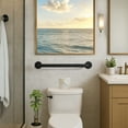 thumbnail image 6 of Westbrass 24" x 1.5" Stainless Steel Grab Bar with Flanges and Screws – ADA Compliant, Matte Black, 6 of 13