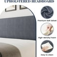 thumbnail image 4 of Platform Bed Frame with Upholstered Wingback Headboard, Heavy-Duty Frame Support, Noise-Free, Easy Assembly, No Box Spring Needed, 4 of 8
