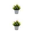 thumbnail image 1 of Naiovety Decoración de plantas artificiales, elegante, de bajo mantenimiento, fácil de limpiar, bonsái de plantas artificiales de plástico amarillo 2Conjunto, 1 of 6