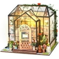 thumbnail image 1 of CUITING Kit de Maison Miniature DIY avec Lumière LED Kit de Modèle de Maison de Poupée Créatif avec Meubles Kit de Maison de Poupée Miniature 3D Kit de Maison de Poupée Décorative Mini Kit de Mini Maison de Poupée pour Enfants Anniversaire, 1 of 5