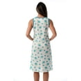 thumbnail image 3 of Just Love Womens Nightgown Sleep Dress 6700-10246-WHT-1X (Blue - Floral Dot, Medium), 3 of 3