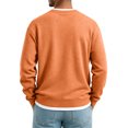 thumbnail image 6 of Mens Waffle Knit Long Sleeve Shirt Thermal Crew Neck Pullover Sweatshirt Loose Casual Cotton Undershirts Big and Tall Winter Top, 6 of 9