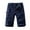 Mens Shorts Navy, variant on M-5X Plus Size Cargo Shorts for Men Big and Tall with Pockets and Belt Relaxed Straight Leg Elastic Waist Solid Color Hiking Work Short