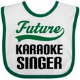 thumbnail image 3 of Inktastic Future Karaoke Singer Boys Baby Bib, 3 of 4