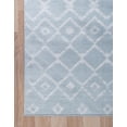 thumbnail image 6 of Unique Loom Moroccan Trellis Tribal Rug 6' x 6' Square Light Blue/Ivory, 6 of 11