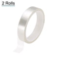 thumbnail image 3 of Uxcell 2 Rolls High Temperature Masking Tape 4/5"x108ft(20mmx33m) 0.05mm Thick PET Film Silicone Adhesive Heat Resistant Tapes for Heat Press Anodizing Circuit Board, Transparent, 3 of 7