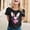 Black, variant on XEGLSBU Womens Easter Bunny Face Shirt Cute Easter Rabbit T Shirts Funny Graphic Tees