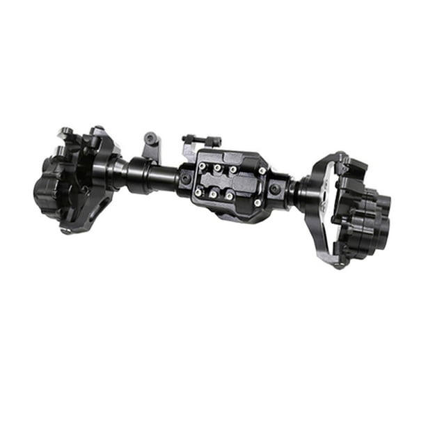 Kit de carcasa de eje de metal premium para orugas RC escala 1/10: montaje sin esfuerzo Eje delantero negro