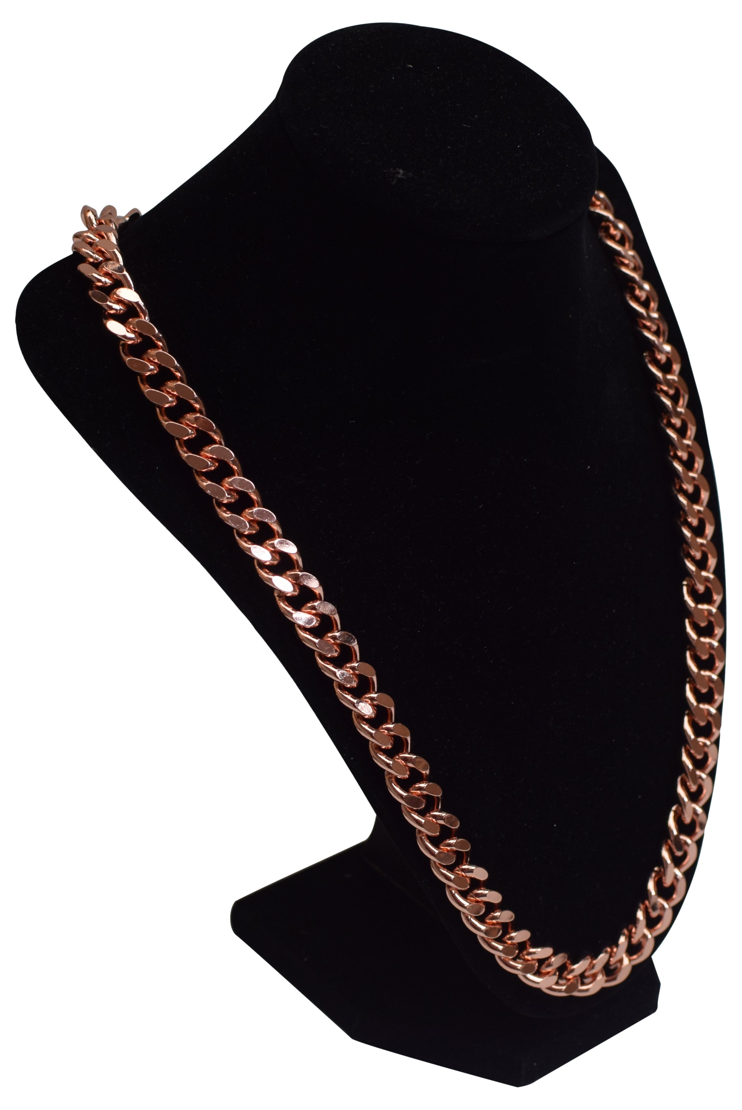 Solid Copper Heavy Mens Chain Link 24 inch Necklace