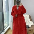 thumbnail image 2 of Viikei Coats for Women Plus Size Faux Coats Women Long Solid Warm and Fashion Luxury Faux s Coat Outerwear Jackets, 2 of 5