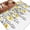 Yellow, variant on Brown Floral Area Rugs 6'x9', Washable Small Throw Rugs for Kitchen Dining room, Farmhouse Spring Flowers Leaves Indoor Outdoor Rug Non-Slip Low Pile Carpet Runner Reversible Floor Mats