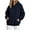 Dark Blue, variant on Cmfcve Women Oversized Hoodies Fall Drop Shoulder Daily Sweatshirts Casual Lounge Winter Pullover Tops with Kangaroo Pocket