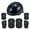 Black, variant on ULISHKON Toddler-Kids Ultralight Black Helmet with Knee-Elbow-Wrist-Pads, Blue