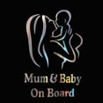 thumbnail image 3 of Walbest Car Atuo Body Window Colorful Laser Baby Reflective Sticker Warning Sign Decor Universal, 3 of 7