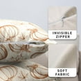 thumbnail image 4 of Fall Pumpkin Pillow Covers 20x20 Set of 2 Burnt Orange Cream Maple Leaves Throw Pillow Covers Autumn Pillowcase Thanksgiving Cushion Case for Home Decor Outdoor Sofa, 4 of 5