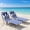 Navy Blue, variant on SUNSPIRE 2 Pack Folding Beach Lounge Chair with Face Hole Pillow Side Pocket, Portable Reclining Tanning Sun Lounger for Beach Pool Patio Ocean Blue
