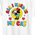 thumbnail image 3 of Disney - Minnie Mouse All I Need Is My Cat - Women's Short Sleeve Graphic T-Shirt, 3 of 5