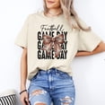 thumbnail image 1 of Football Coquette Bow Game Day Sports Mama T-Shirt, 1 of 4