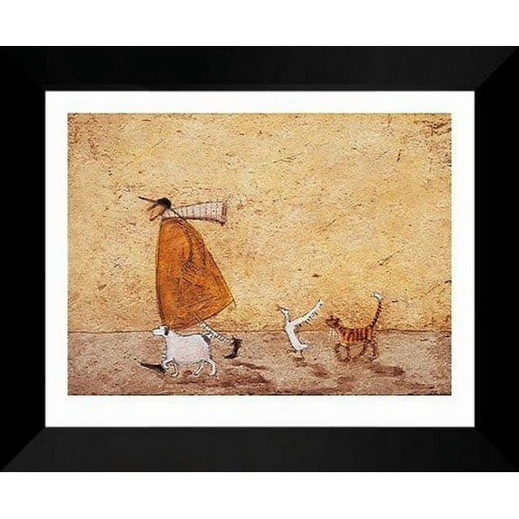 Sam Toft Framed Art Print 24x20 "Ernest, Doris, Horace and Stripes"