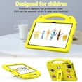 thumbnail image 2 of For T-Mobile REVVL Tab 5G Tablet 10.36 inch 2023,Cute Kids Kawaii Cover 3D Cartoon Handle & Stand Soft Silicone Shockproof Lightweight Rugged EVA Foam Case,Yellow, 2 of 8