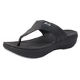 thumbnail image 1 of GP Memory Foam Flatform Flip-Flop Sandals: 8518 Black, EU35 (US Size 4 - 4.5), 1 of 6