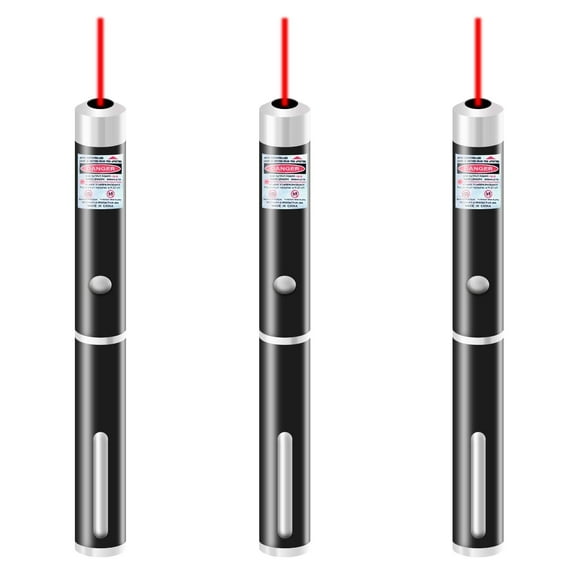 Hibibud 3Pcs Laser Pointer,Precise Laser Light for Presentations,High-Visibility Laser Pointer High Power,Red