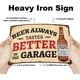 thumbnail image 3 of Letrero de metal con texto "Cerveza, siempre sabe mejor en el garaje", divertido letrero de hierro vintage, decoración de bar, placa de metal, arte de pared retro para dormitorio, cueva de hombre, 3 of 7