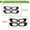 thumbnail image 4 of Cubierta del Tazón del Mango de la Puerta Interior Unique Bargains para Honda Civic 11ª 2022-2024 Negro ABS 4 Pcs, 4 of 6