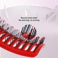 thumbnail image 5 of Hair Brush Red Large Curved Comb for Men and Women Featuring Stylish Design Ideal for Curly and Straight Hair Portable Construction for Easy Handling, 5 of 8