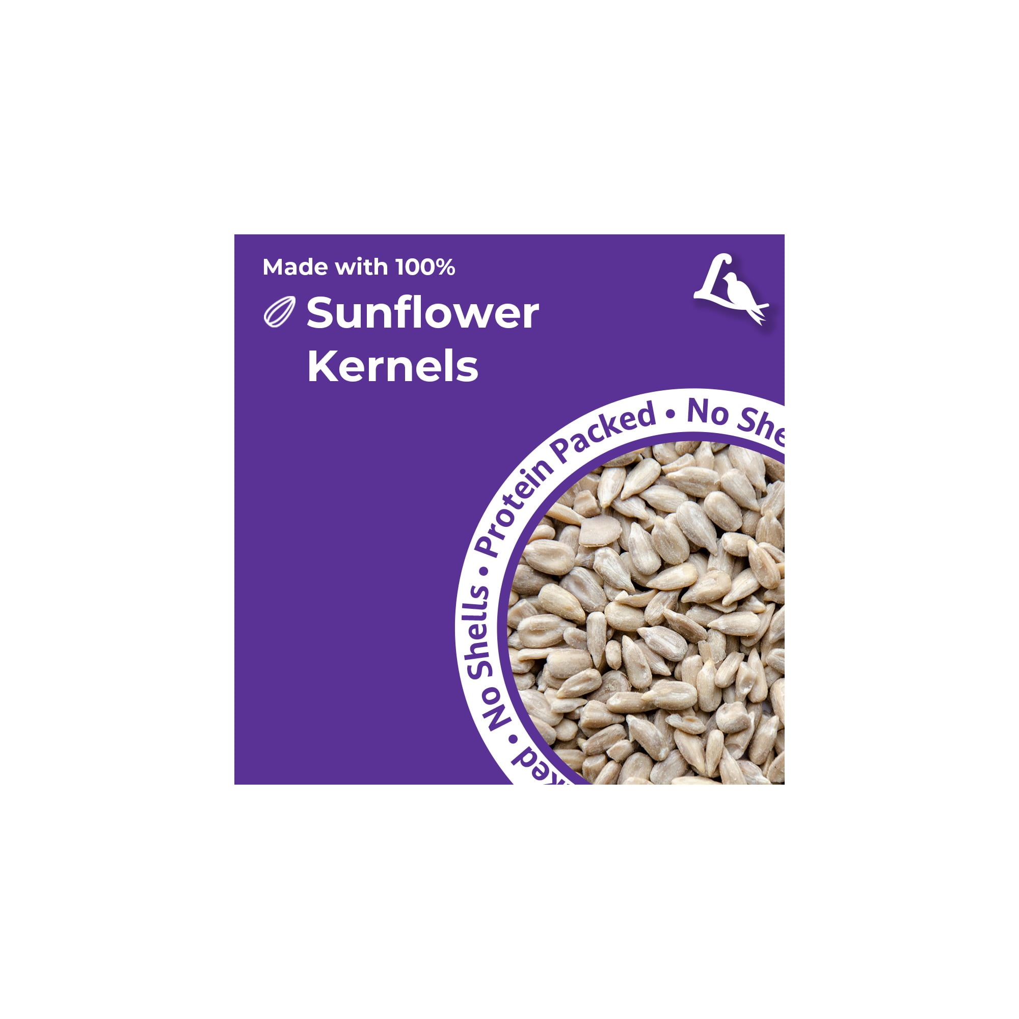 Lyric Sunflower Kernels Wild Bird Seed - No Waste Bird Food - 5 lb. Bag