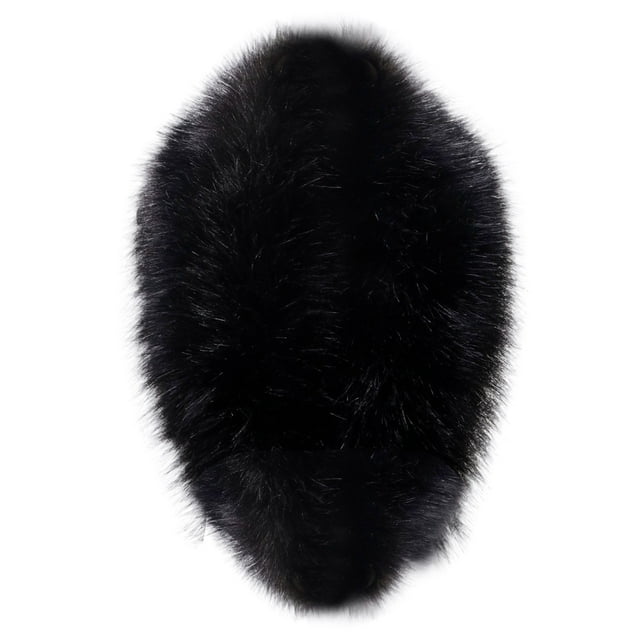 Col en Fourrure Automne et Hiver Chapeau à Rayures Châle pour Chaleur 1 Col en Fourrure pour Femmes