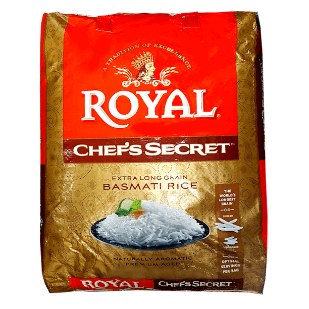 ROYAL Chef's Secret Extra Long Grain Basmati Rice Burlap 40lb Walmart