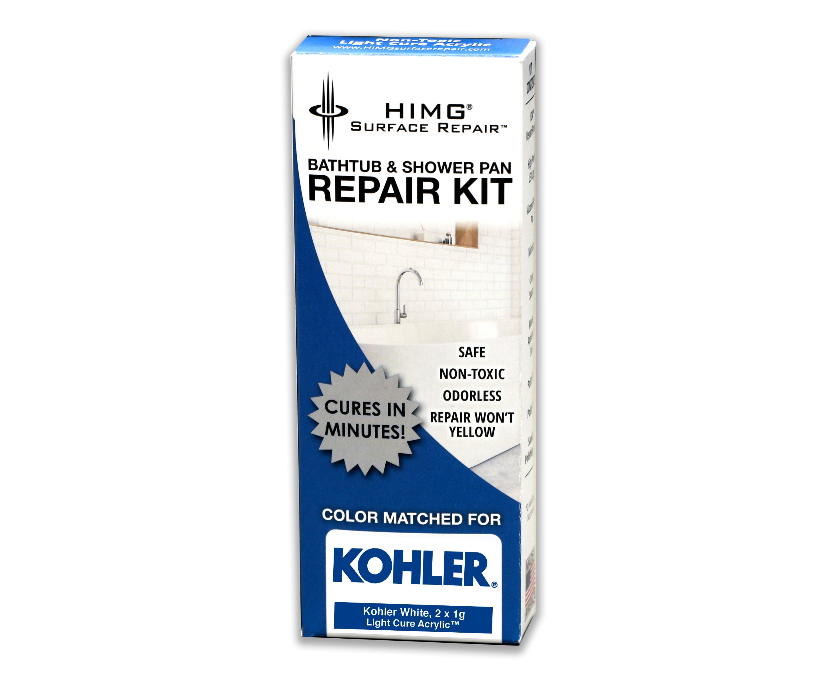 HIMG Bathtub & Shower Pan Repair Kit (Kohler White)