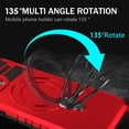 thumbnail image 6 of Compatible with iPhone 15 Pro Max Case Magnetic Stand [Compatible with MagSafe] [Drop Protection] [Camera Lens Protector] Shockproof Protective Case with Rotatable Invisible Kickstand, Red, 6 of 8
