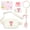 Beige, variant on 6 Pcs Teen Girl Gifts Trendy Stuff, Monogrammed Fanny Pack for Girl with Keychain, Necklace, Cup Charm, Greeting Card and Gift Box, Birthday Gifts for 4 5 6 7 8 9 10 11 12 13 Year Old Girls
