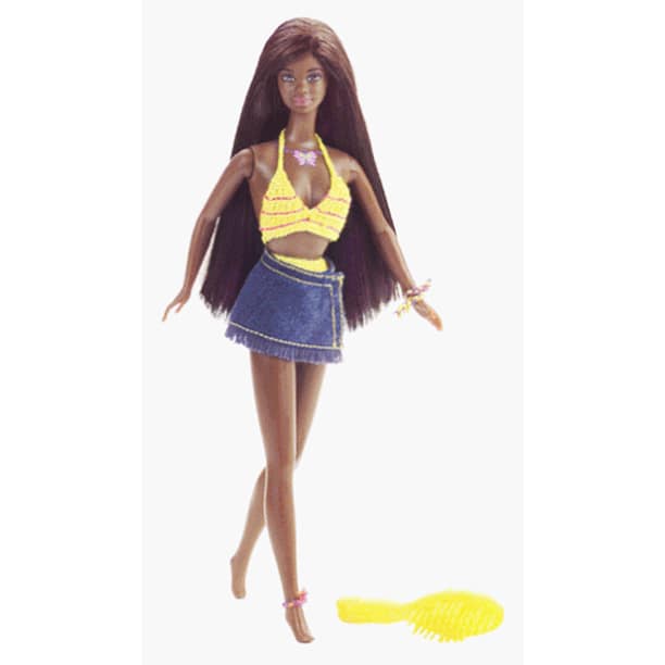 broeden Retoucheren Betreffende Barbie Butterfly Art Christie Doll (1998) - Walmart.com