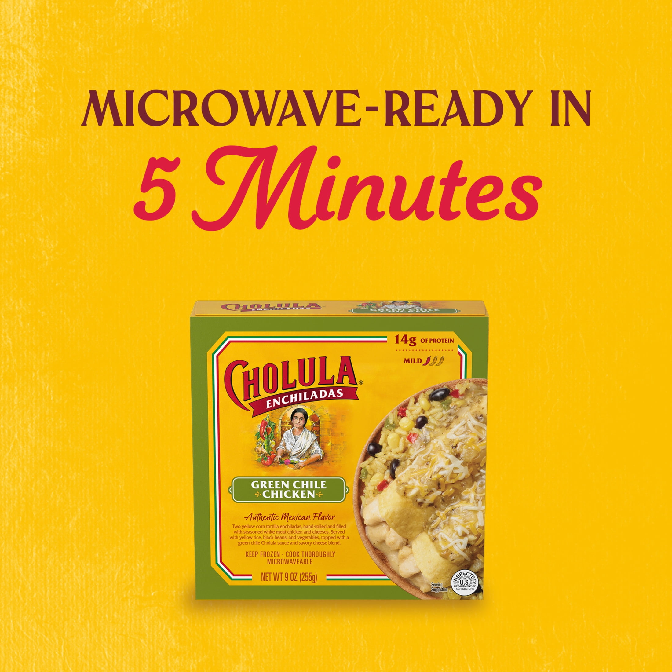 Cholula Green Chile Chicken Enchiladas, 9.0 oz Cup