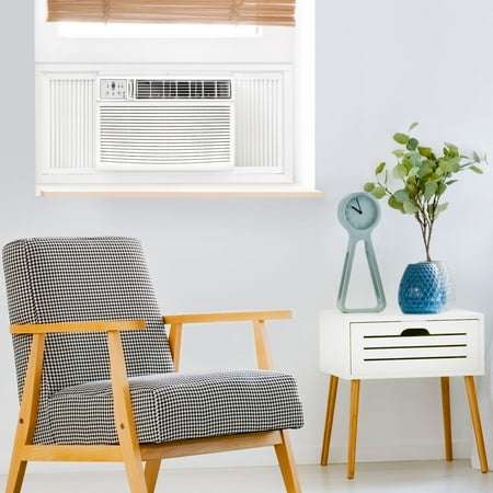 Keystone - 1000 Sq. Ft. 18,500 BTU Window Air Conditioner and 16,000 BTU Heater - White