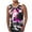Pink-A, variant on Penkiiy Beach Tank Top for Men Sunset Coconut Print Summer T Shirt Casual Crewneck Vest Sleeveless Stylish Tank Tops Blouse L Pink
