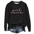 thumbnail image 5 of UFOUND Women Mama Oversized Crewneck Sweatshirt: Momma Embroidered Shirt Funny Mom Letter Print Long Sleeve Pullover Winter Tops Leisure Streetwear, 5 of 5