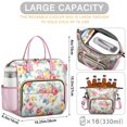 thumbnail image 5 of Pioneer Flower Floral Print Pattern Womens Lunch Box for Work,Insulated Large Lunch Bag for Tween and Teen,Loncheras Para Mujer,Leakproof Adult Lunch Bag for Work,Beach,Travel,Picnic,Camping, 5 of 7