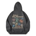 thumbnail image 4 of Womens Long Sleeve Oversized Hoodies Turtle Print Crewneck Fall 2026 Sweatshirts 2026 Spring Lightweight Casual Tops, 4 of 5