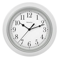 46994A- Westclox 9" White Round Simplicity Wall Clock