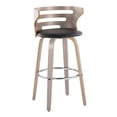 thumbnail image 4 of Cosini 30" Fixed-Height Bar Stool, Bar Chairs, Swivel Bar Stools, Bar Stools Set of 2, 4 of 6