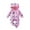 ZB Purple, variant on Baby Girl Romper 2024 Winter Warm Kids Cute Baby Long Sleeved Cute Hooded Jumpsuit Winter Clothes Pink 0 Months-3 Months