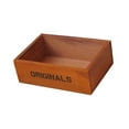 thumbnail image 2 of GUOOL Open Top Wooden Box Organizer Container Kitchen Home Shelves Holder Storage Tray Wood Color, 2 of 9