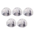 thumbnail image 2 of 10 ganchos para orejas de gel de sílice, plata de ley, oro y oro rosa, pequeños Oro blanco, 2 of 9